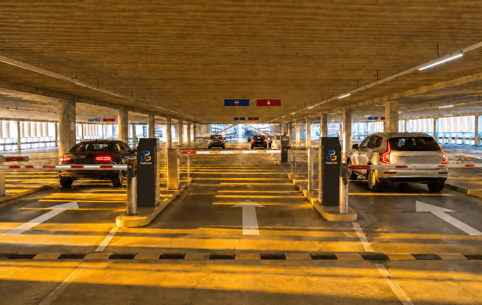 Estacionamento com sistema de acesso ParkGate
